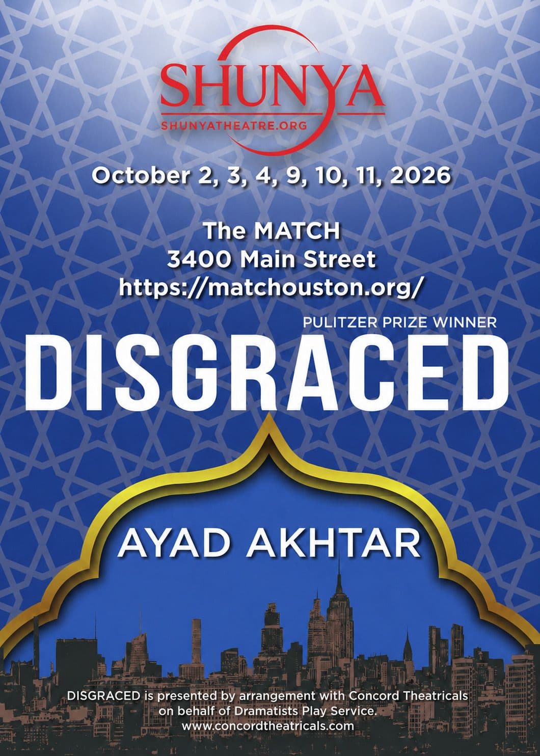 Disgraced — Shunya Theatre